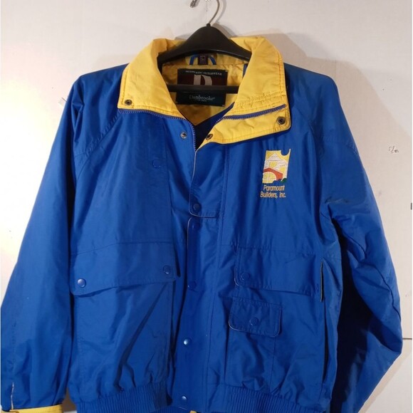 Vintage Dunbrook Men's blue/yellow Windbreaker - Picture 6 of 7